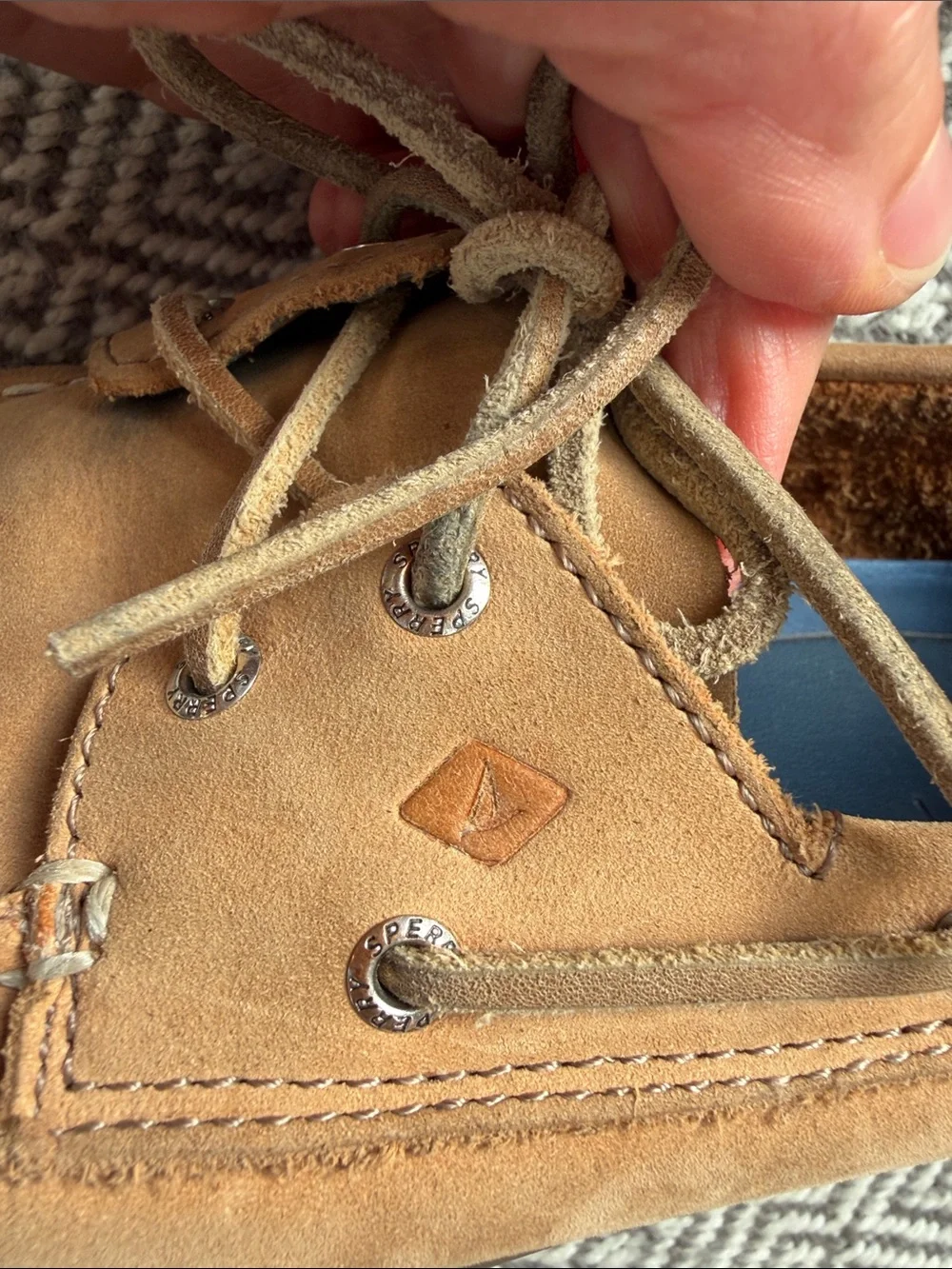 Sperry Kids Tan Suede Boat Shoes